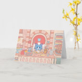 Anime Tom、Jerry、Tuffyベーカリー カード (黄色い花)