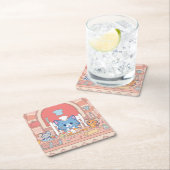 Anime Tom、Jerry、Tuffyベーカリー スクエアペーパーコースター (インサイチュ)