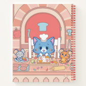 Anime Tom、Jerry、Tuffyベーカリー ノートブック (裏面)