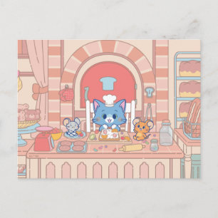 Anime Tom、Jerry、Tuffyベーカリー ポストカード