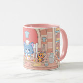 Anime Tom、Jerry、Tuffyベーカリー マグカップ (正面右)