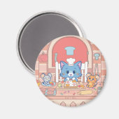 Anime Tom、Jerry、Tuffyベーカリー マグネット (正面/裏面)
