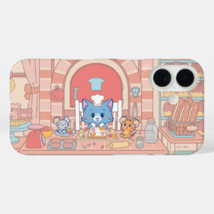 Anime Tom、Jerry、Tuffyベーカリー iPhone 16ケース