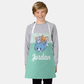 Anime Tom、Jerry、Tuffy エプロン (着用した状態)