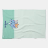 Anime Tom、Jerry、Tuffy キッチンタオル (横)