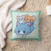 Anime Tom、Jerry、Tuffy クッション (ブランケット)