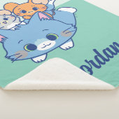 Anime Tom、Jerry、Tuffy シェルパブランケット (3/4)