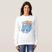 Anime Tom、Jerry、Tuffy スウェットシャツ (正面フル)