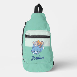 Anime Tom、Jerry、Tuffy スリングバッグ