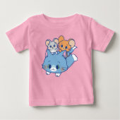 Anime Tom、Jerry、Tuffy ベビーTシャツ (正面)