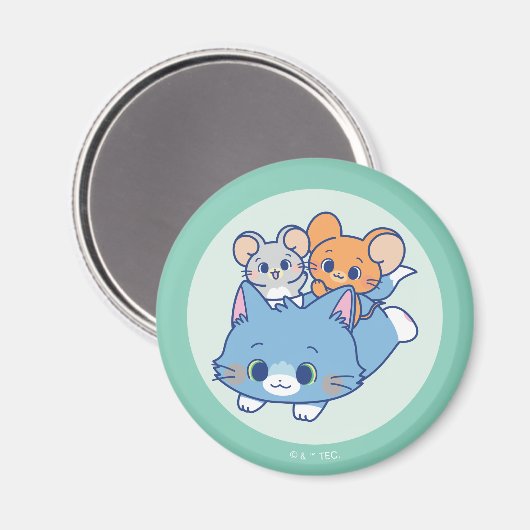 Anime Tom、Jerry、Tuffy マグネット (正面/裏面)