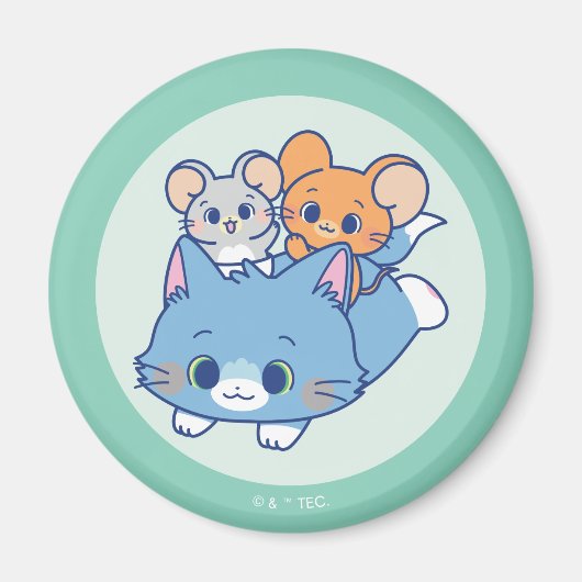 Anime Tom、Jerry、Tuffy マグネット (正面)