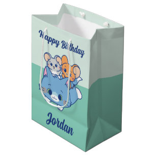Anime Tom、Jerry、Tuffy ミディアムペーパーバッグ