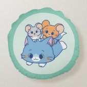 Anime Tom、Jerry、Tuffy ラウンドクッション (裏面)