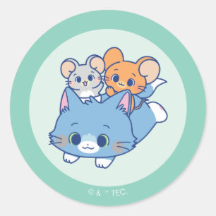 Anime Tom、Jerry、Tuffy ラウンドシール