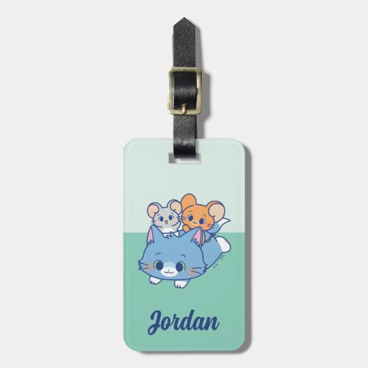 Anime Tom、Jerry、Tuffy ラゲッジタグ (正面縦)