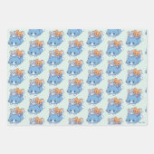 Anime Tom、Jerry、Tuffy ラッピングペーパーシート (正面)