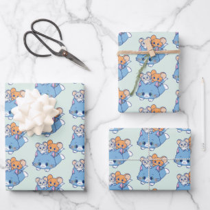 Anime Tom、Jerry、Tuffy ラッピングペーパーシート