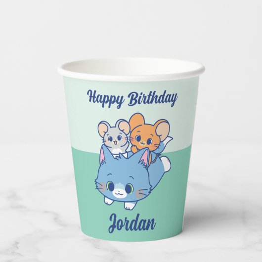 Anime Tom、Jerry、Tuffy 紙コップ (裏面)