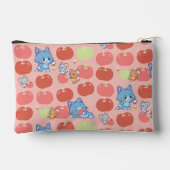 Anime Tom、Jerry、Tuffy Apple Pattern アクセサリーポーチ (裏面)