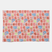 Anime Tom、Jerry、Tuffy Apple Pattern キッチンタオル (横)
