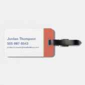 Anime Tom、Jerry、Tuffy Apple Pattern ラゲッジタグ (裏面横)