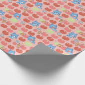 Anime Tom、Jerry、Tuffy Apple Pattern ラッピングペーパー (角)