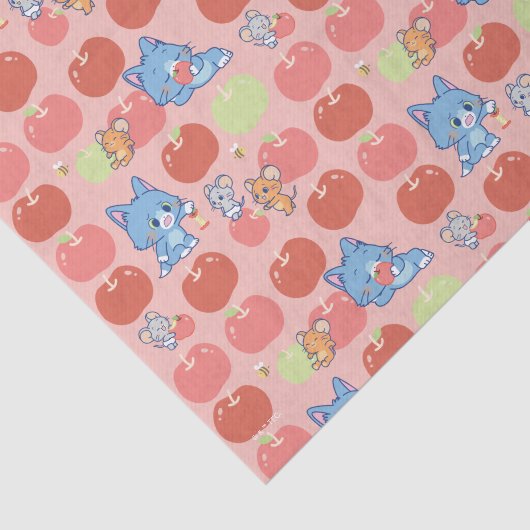 Anime Tom、Jerry、Tuffy Apple Pattern 薄葉紙 (詳細)