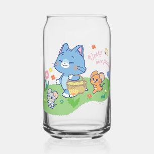 Anime Tom、Jerry、Tuffy Picnic ガラス缶