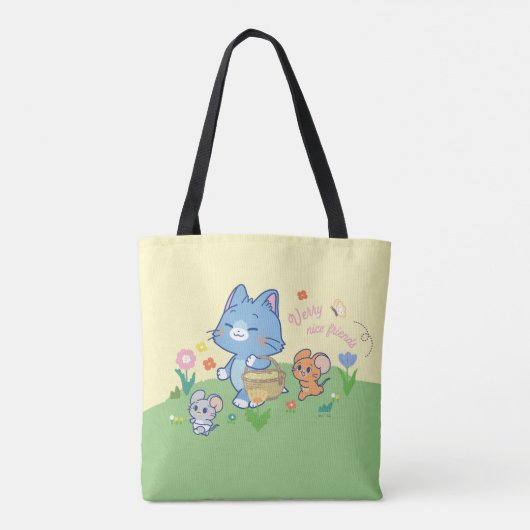Anime Tom、Jerry、Tuffy Picnic トートバッグ (裏面)