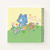 Anime Tom、Jerry、Tuffy Picnic ノートブック (裏面)