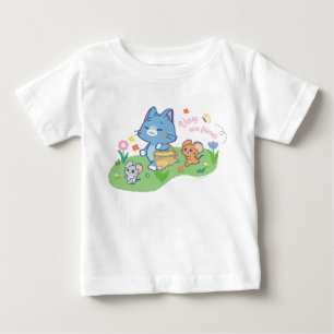 Anime Tom、Jerry、Tuffy Picnic ベビーTシャツ
