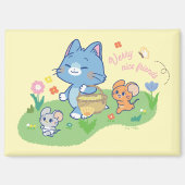 Anime Tom、Jerry、Tuffy Picnic マグネット (正面)