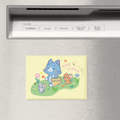 Anime Tom、Jerry、Tuffy Picnic マグネット (インサイチュ (食洗機))