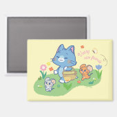 Anime Tom、Jerry、Tuffy Picnic マグネット (正面/裏面)