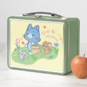 Anime Tom、Jerry、Tuffy Picnic メタルランチボックス (インサイチュ)