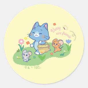 Anime Tom、Jerry、Tuffy Picnic ラウンドシール