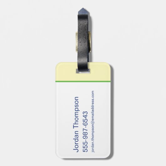 Anime Tom、Jerry、Tuffy Picnic ラゲッジタグ (裏面縦)