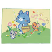Anime Tom、Jerry、Tuffy Picnic ラージペーパーバッグ (裏面)
