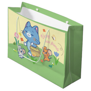 Anime Tom、Jerry、Tuffy Picnic ラージペーパーバッグ