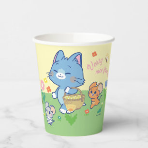 Anime Tom、Jerry、Tuffy Picnic 紙コップ
