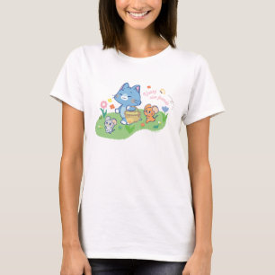 Anime Tom、Jerry、Tuffy Picnic Tシャツ