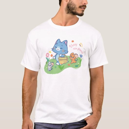 Anime Tom、Jerry、Tuffy Picnic Tシャツ (正面)