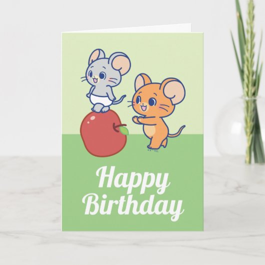 Anime TuffyとJerry Apple 転が's カード (正面)