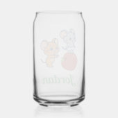 Anime TuffyとJerry Apple 転が's ガラス缶 (裏面)