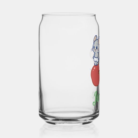 Anime TuffyとJerry Apple 転が's ガラス缶 (右)