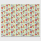 Anime TuffyとJerry Apple 転が's ラッピングペーパー (フラット)