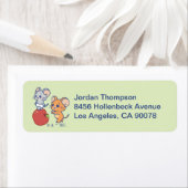 Anime TuffyとJerry Apple 転が's ラベル (インサイチュ)