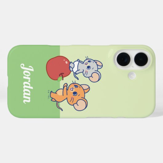 Anime TuffyとJerry Apple 転が's Case-Mate iPhoneケース (裏面 (横))