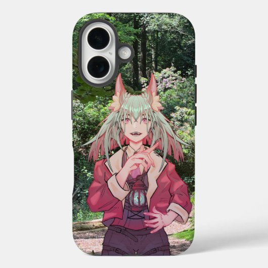 Anime v Tuber, VTuber, Forrest picture  Case-Mate iPhoneケース (裏面)